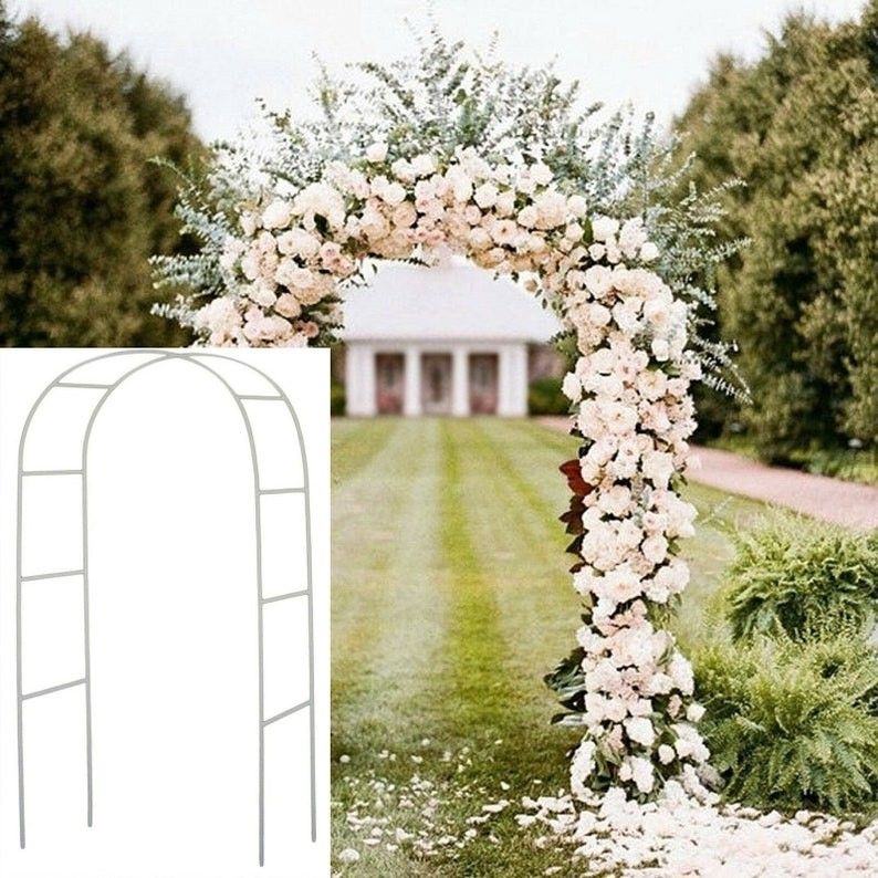 8ft Wedding White Decorative Metal Arch Round Arch | Etsy (US)