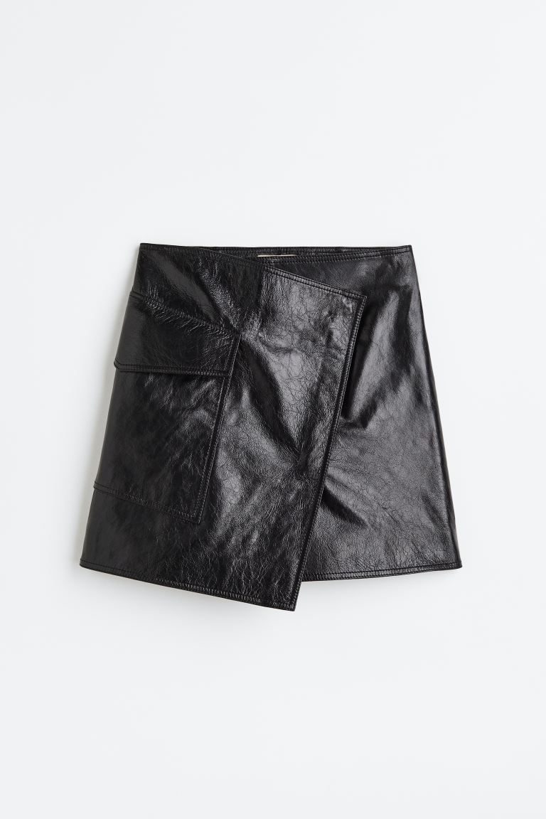 Wrapover leather skirt | H&M (UK, MY, IN, SG, PH, TW, HK)