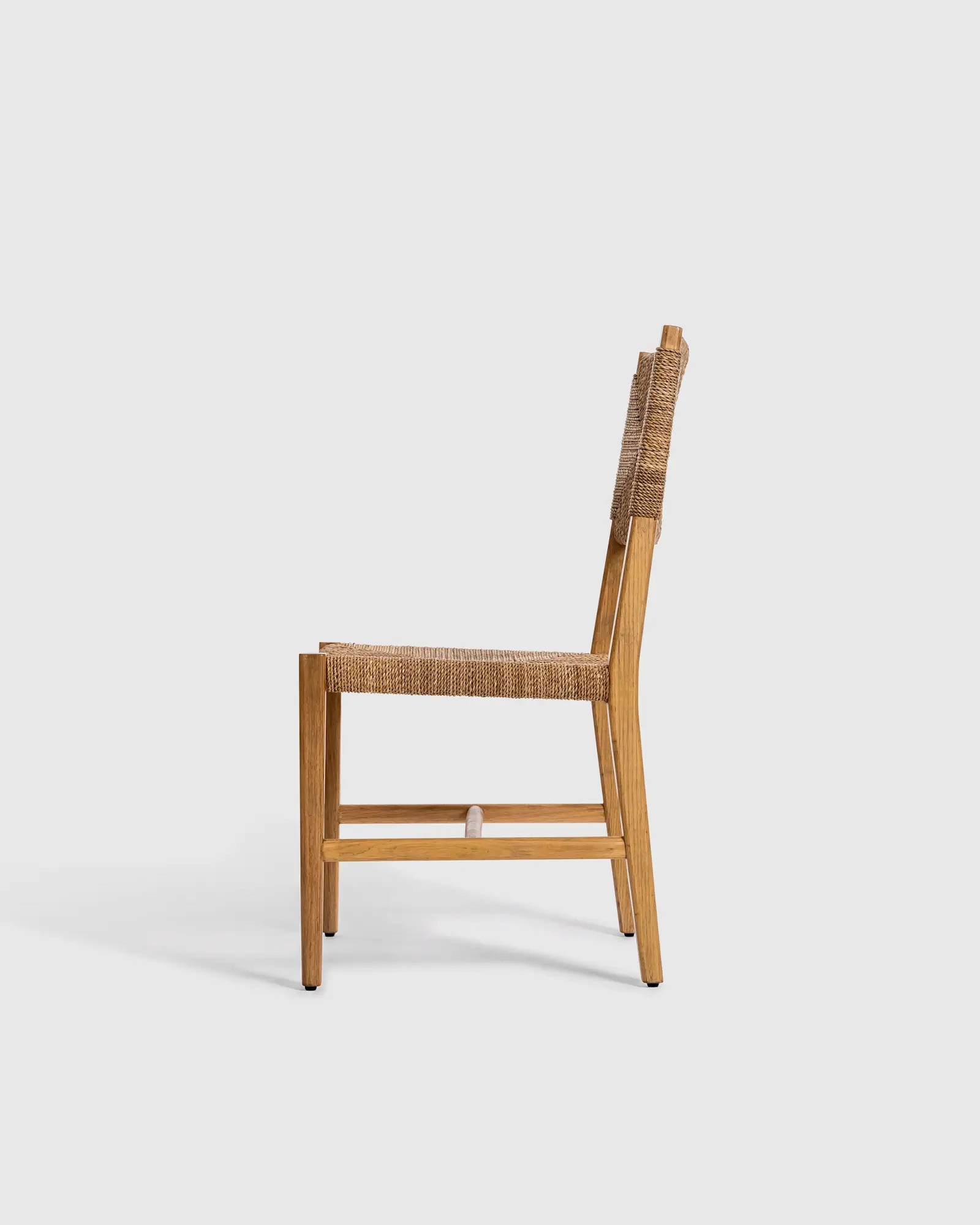Woven Dining Chair with Solid Oak Frame (Set of 2) | Quince