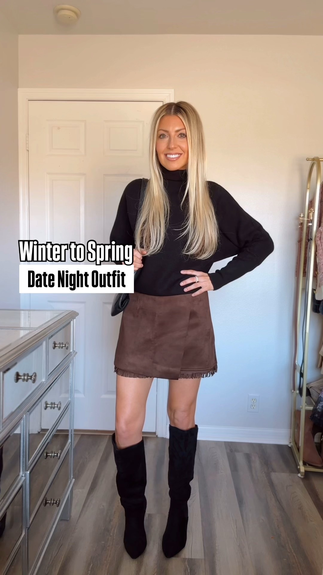 The cutest suede fringe skort! Perfect for early Spring date nights. Use my discount code: Kaleigh15 @chicwish
Boho chic, cozy sweater, Winter fashion, date night outfit, suede skirt, spring fashion, fringe skirt, chic winter style, boutique style, winter to spring, cozy style, neutral style 

#datenightoutfit #bohochic #winterfashion #chicfashion #cozysweater

#LTKSeasonal #LTKootd