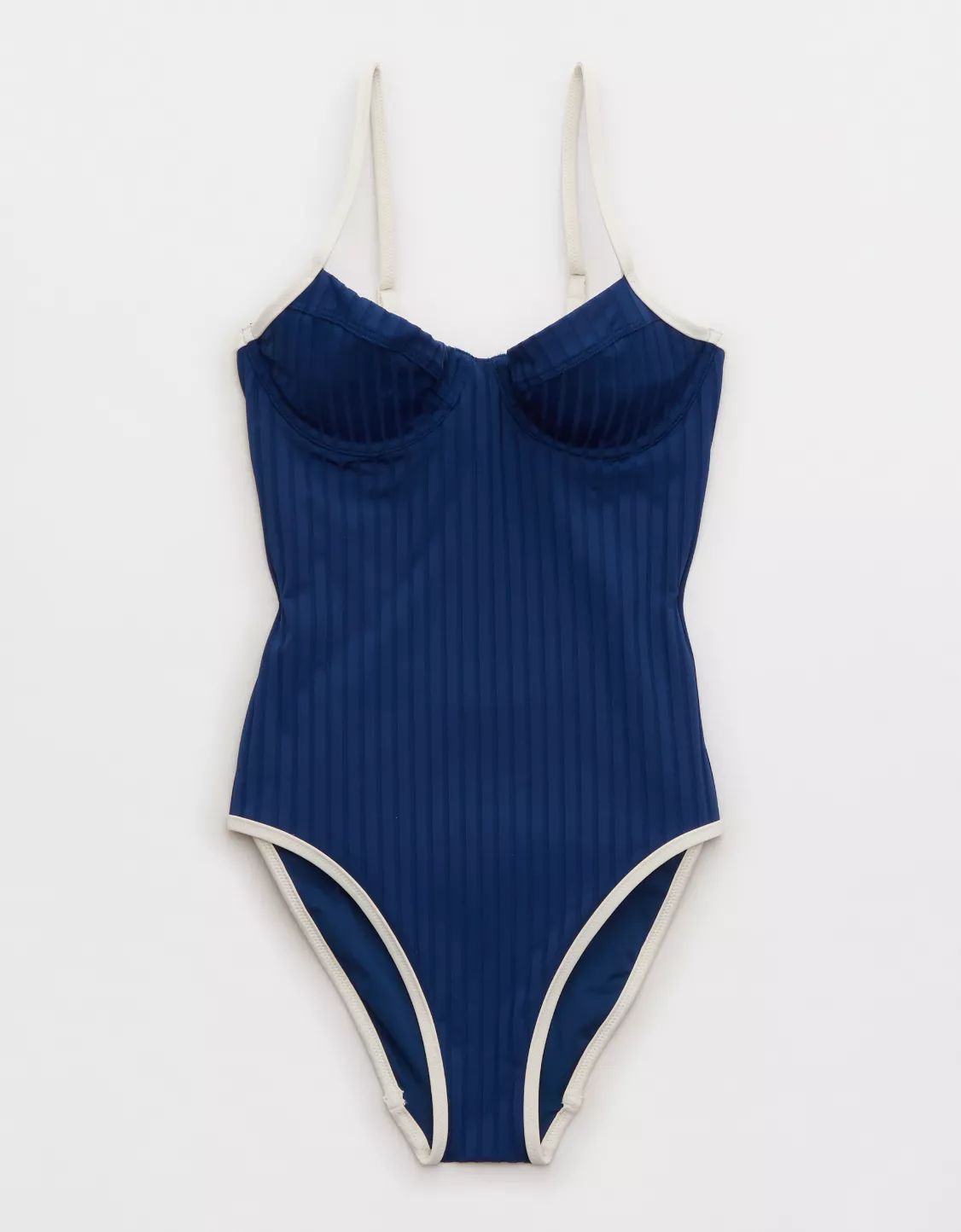 Aerie Wide Rib Underwire One Piece Swimsuit | Aerie