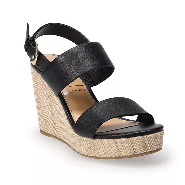 LC Lauren Conrad Quinella Women's Platform Wedge Sandals | Kohl's