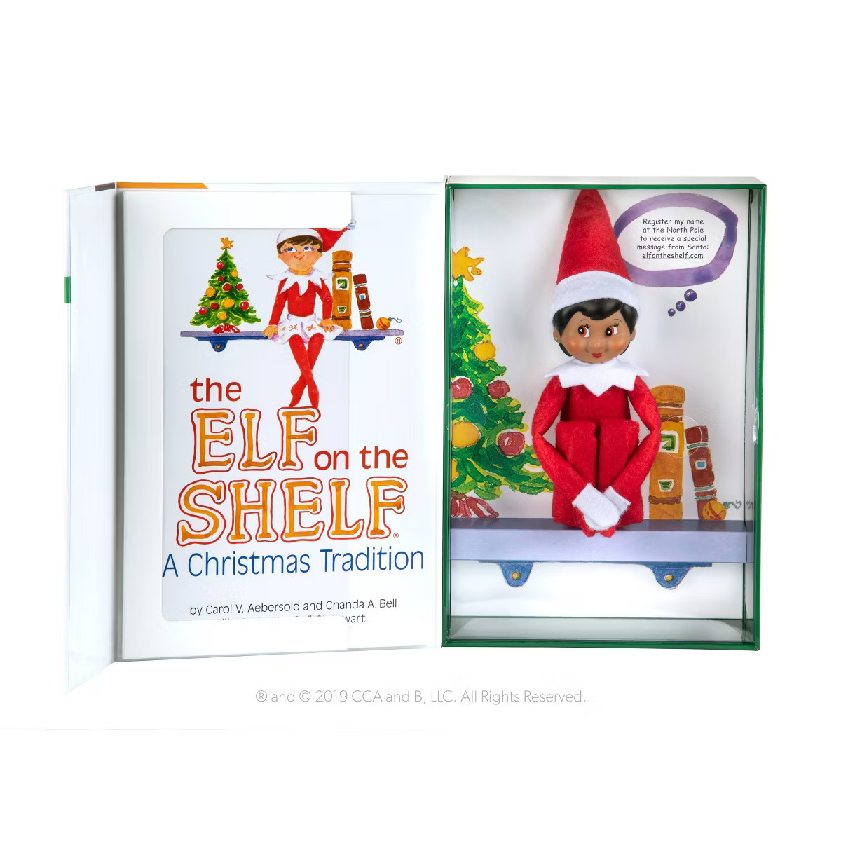 The Elf on the Shelf - Brown Eye Girl Elf - by Chanda Bell (Hardcover) | Target