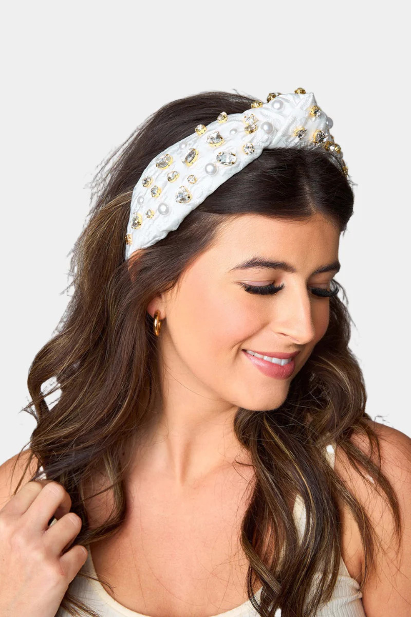 Brianna Cannon xx BL | Eleanor Embellsished Headband | Alabaster | BuddyLove