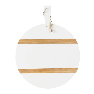 Round White Mod Charcuterie Board | The Well Appointed House, LLC