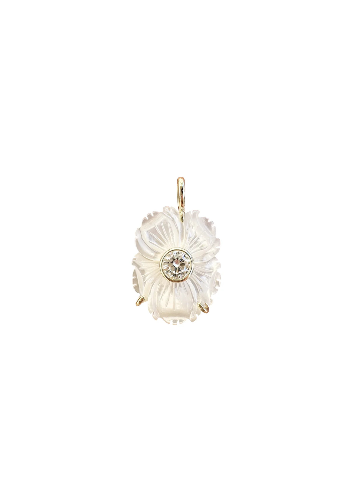 Mother of Pearl April Charm | Nicola Bathie Jewelry