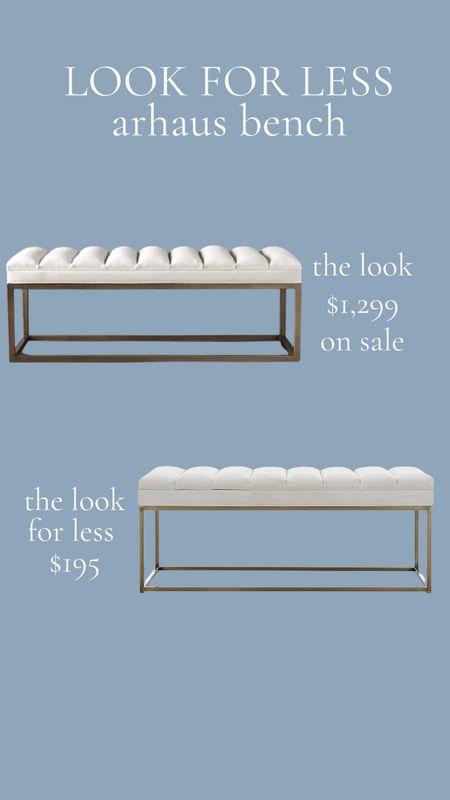 The Look for Less: Tufted Bench

#LTKsalealert #LTKhome #LTKstyletip