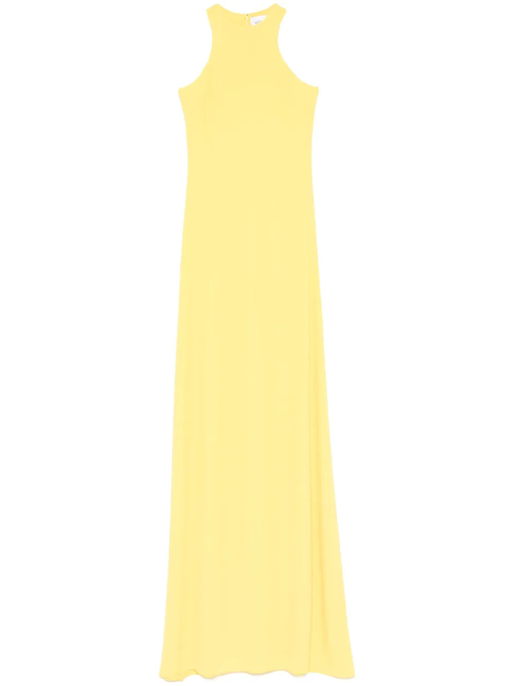 Mônot Georgette Maxi Dress | Yellow | FARFETCH | Farfetch Global