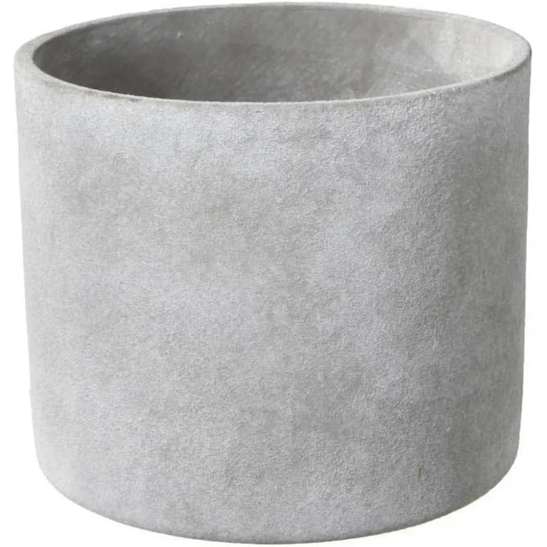 Cement Round Pot with Gray Finish 53866 | Walmart (US)