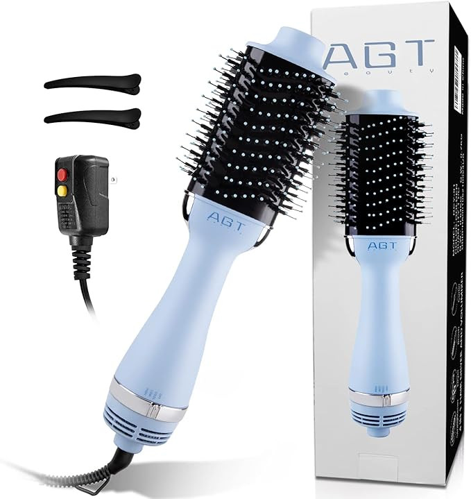 Hot Air Brush, 4 in 1 Hair Dryer Brush & Volumizer, One Step Blow Dryer Suitable for Straight and... | Amazon (US)