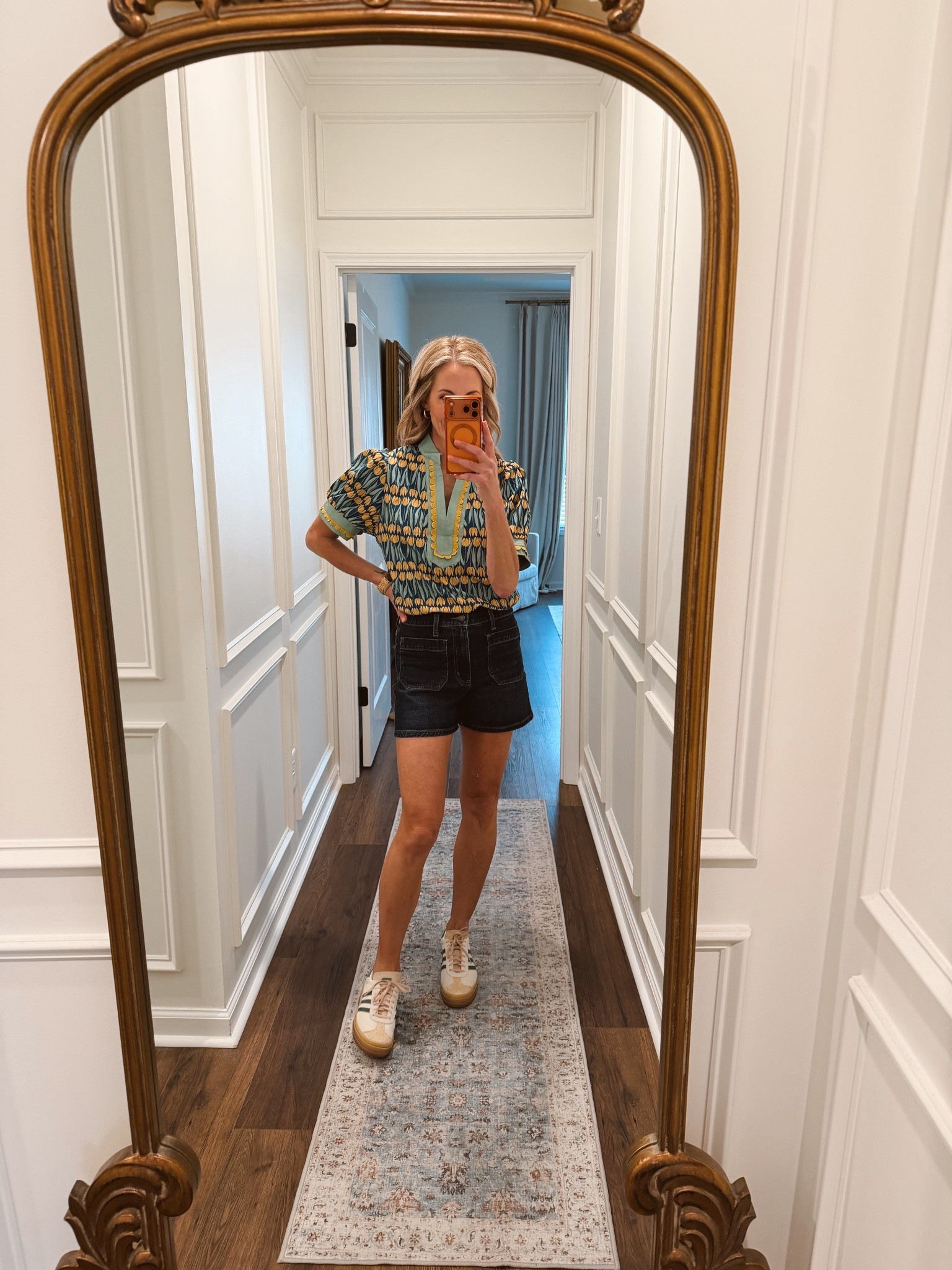 Today’s outfit of the day!! Amazon top under $30. Walmart shorts under $30 Adidas shoes. 

#LTKdayinmylife #LTKgrwm #LTKmomlife