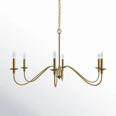 Ableton 6 - Light Candle Style Classic / Traditional Chandelier | Wayfair North America