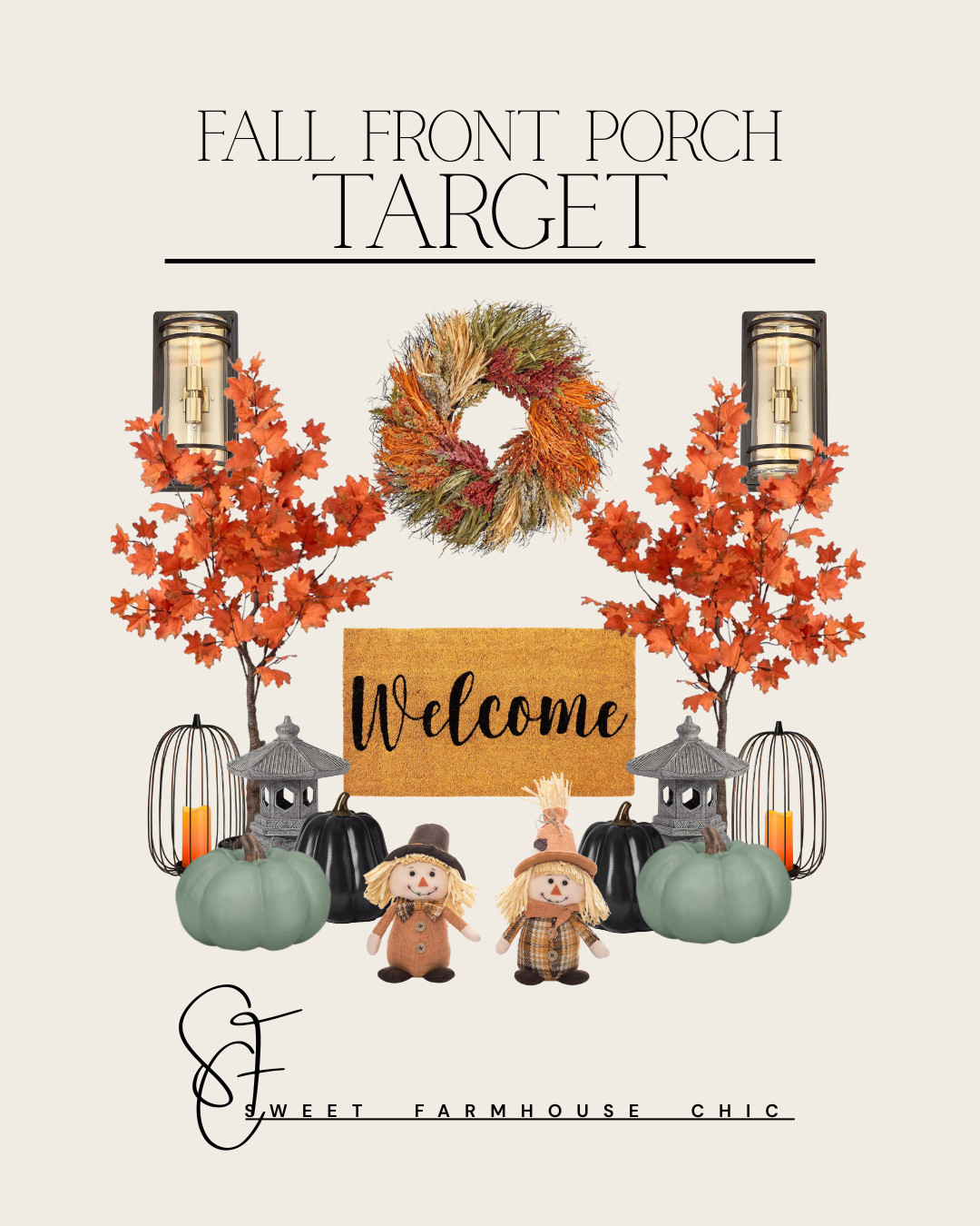 Target Fall Front Porch 

// Fall, Fall 2025, Fall Front Porch, Fall Decor, Fall Target, Target Fall, Target Fall Decor, Target, Target Home, Target Home Finds, Target Home Decor, Front Porch, Front Porch Decor, Front Porch Rug, Target Rug,  Wreath, Fall Wreath, Front Door Wreath, Wall Light, Outdoor Wall Lights, Artificial Tree, Pumpkin, Outdoor Lamp 

 

#LTKSeasonal #LTKHome #LTKautumn
