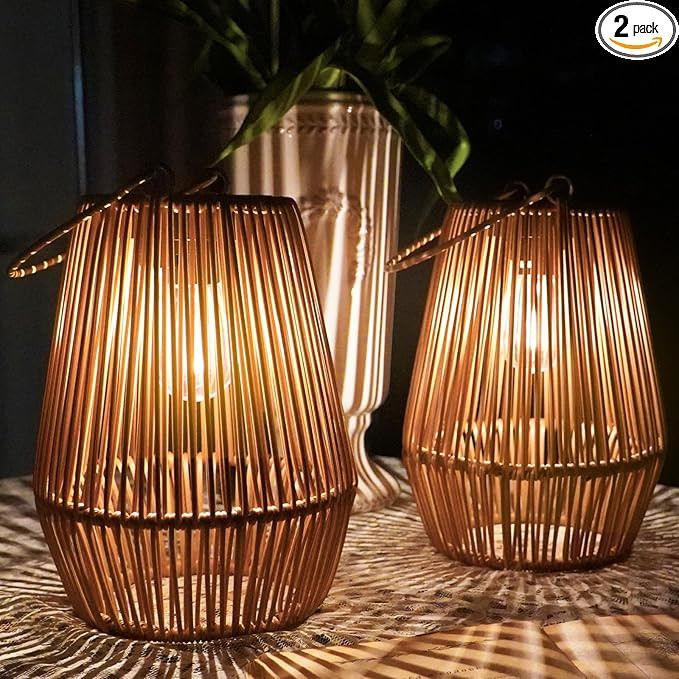 Solar Lanterns, KagoLing Solar Lanterns Outdoor Waterproof Solar Lights for Outside Hanging Solar... | Amazon (US)