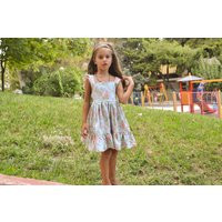 Floral Sunshine Dress Pinafore For Girls Easter Gift Ideas School Back To School Toddler Girl's Spring Outfit Blossom | Etsy (US)