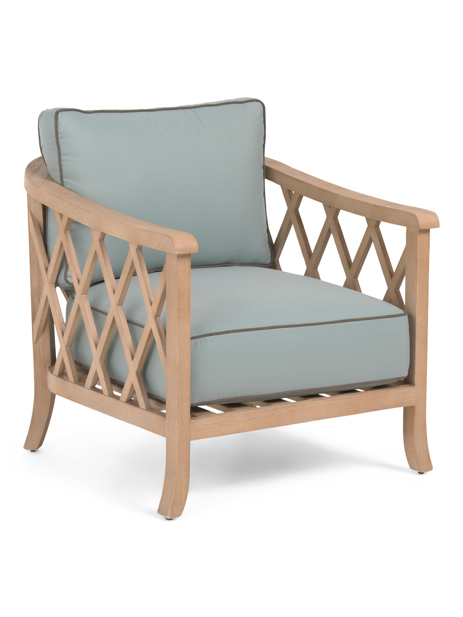 28x27 Outdoor Eucalyptus Wood Accent Chair | TJ Maxx