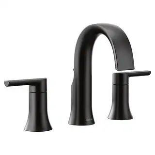 Moen TS6925 Doux 1.2 GPM Widespread Bathroom Faucet (Matte Black) | Bed Bath & Beyond