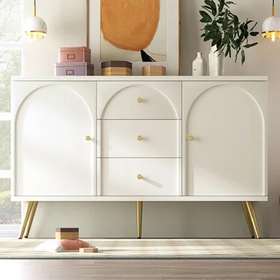 Accent Sideboard, 3 Drawer 2 Door Dining Cabinet, Multifunctional Storage Cabinet | Wayfair North America