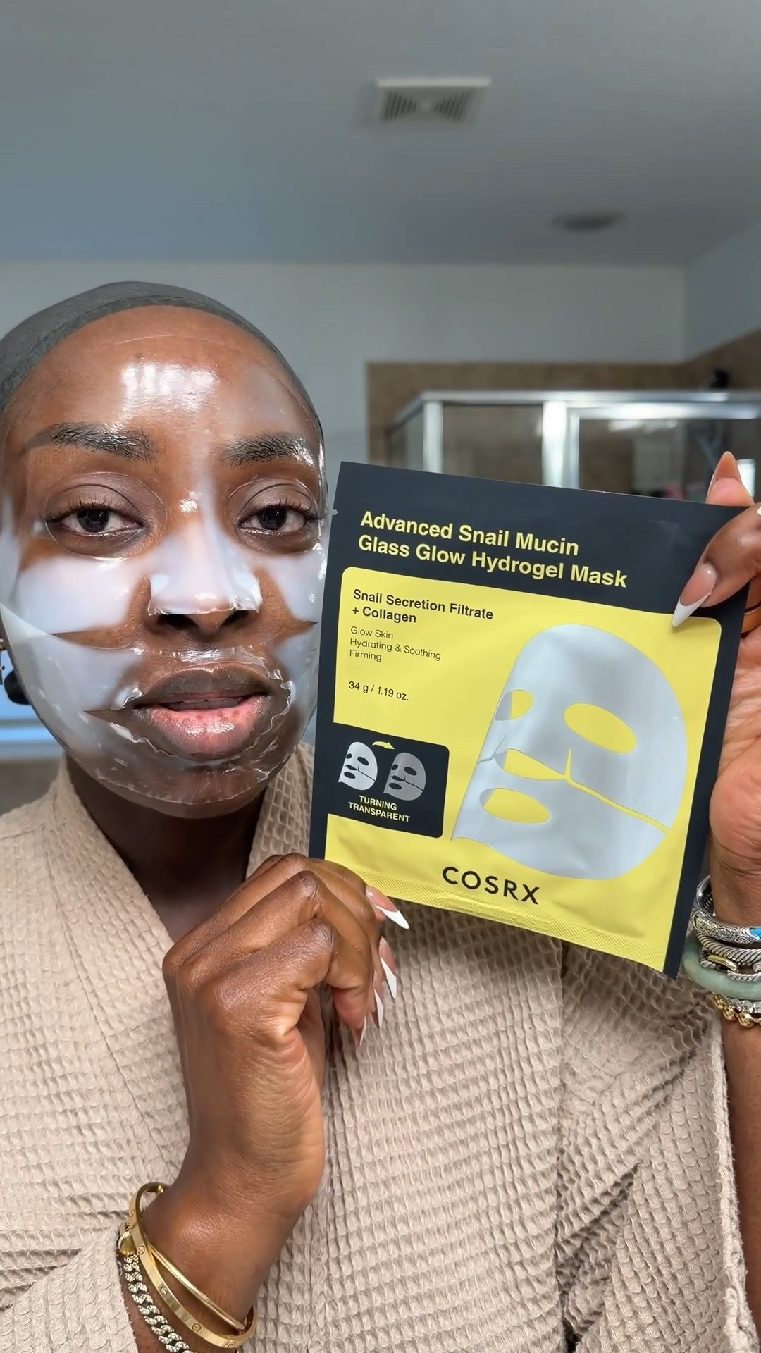 This is how the COSRX snail mucin mask looks after a few hours. This is so satisfying!

#LTKFindsUnder50 #LTKFindsUnder100 #LTKBeauty