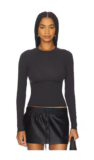 Fits Everybody Long Sleeve T-Shirt in Onyx | Revolve Clothing (Global)