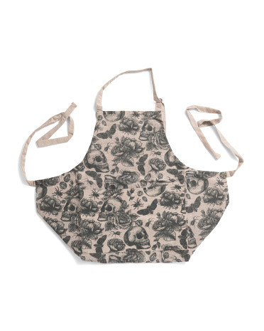 Floral Skull Apron | TJ Maxx