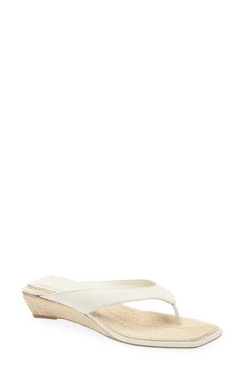 rag & bone Jo Espadrille Wedge Flip Flop in White at Nordstrom, Size 38 | Nordstrom