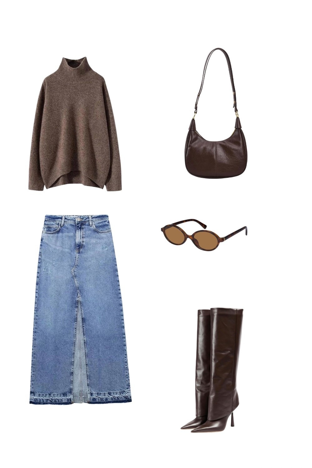 Family Photo Outfits, thanksgiving 

Cozy meets sophisticated in this timeless fall outfit idea. A chocolate brown knit sweater pairs effortlessly with a denim maxi skirt and sleek tall boots for the perfect autumn street style look. Style with a brown baguette bag and oval sunglasses for a minimalist yet polished vibe.
Keywords: fall outfit ideas, denim skirt outfit, brown sweater aesthetic, minimalist fall fashion, capsule wardrobe outfit, autumn street style

#LTKSeasonal #LTKStyleTip #LTKHoliday