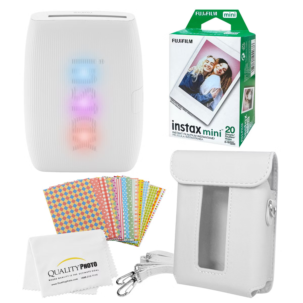 FUJIFILM Instax Mini Link 3 Smartphone Printer with 20 Fujifilm Mini Films Printer Case Decorativ... | Target