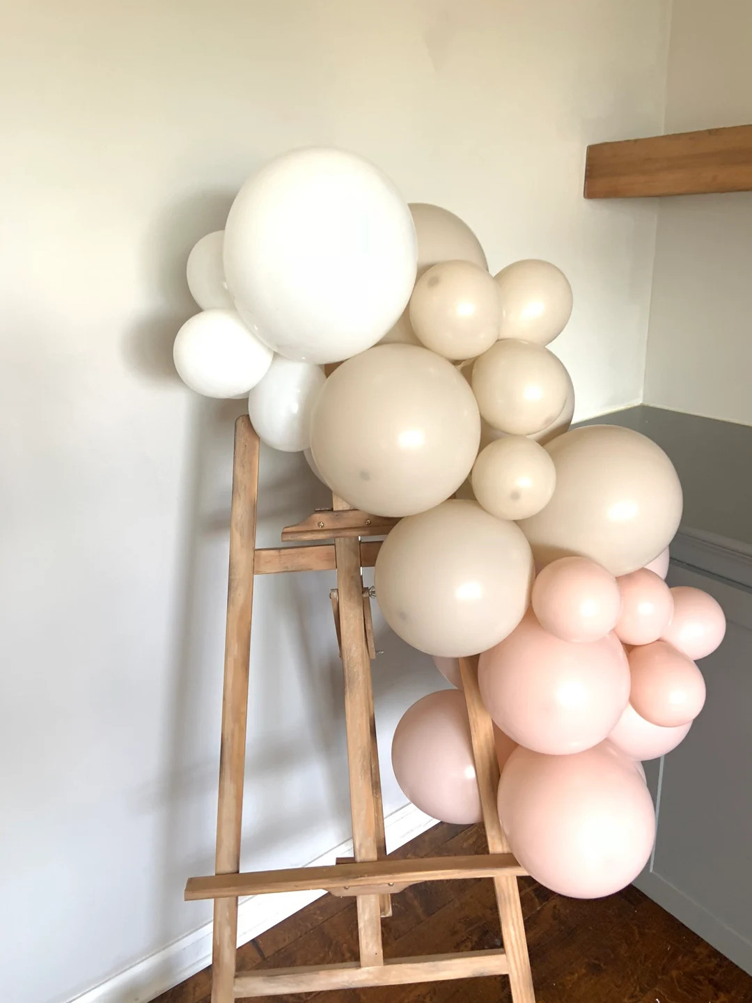White and Blush Balloon Garland Boho Birthday Party Here Comes the Sun Baby Shower Boho First Bir... | Etsy (US)