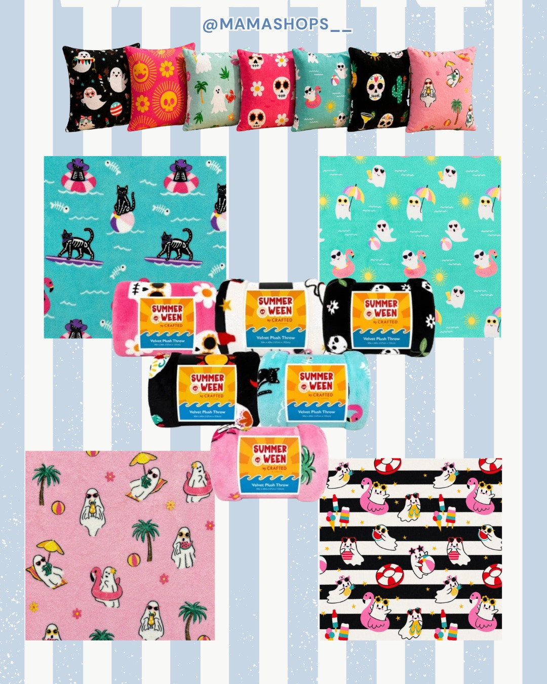 Fun Summer Ween decor throw pillows and blankets available at Walmart !😍👻☀️

 Linking them all here🔗🛍️

#LTKSeasonal #LTKHome #LTKmomlife
