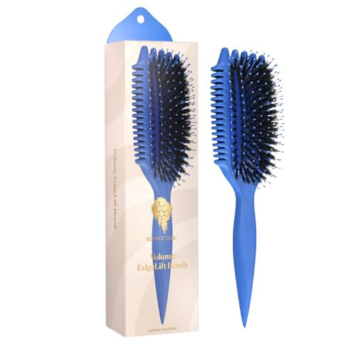 Bounce Curl Volume EdgeLift Brush, 5-in-1 Tool for Volumized, Defined Curls, Waves & Coils - Blue | Amazon (US)