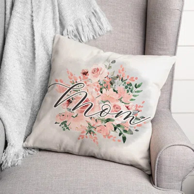 Mom Floral Throw Pillow | Wayfair North America