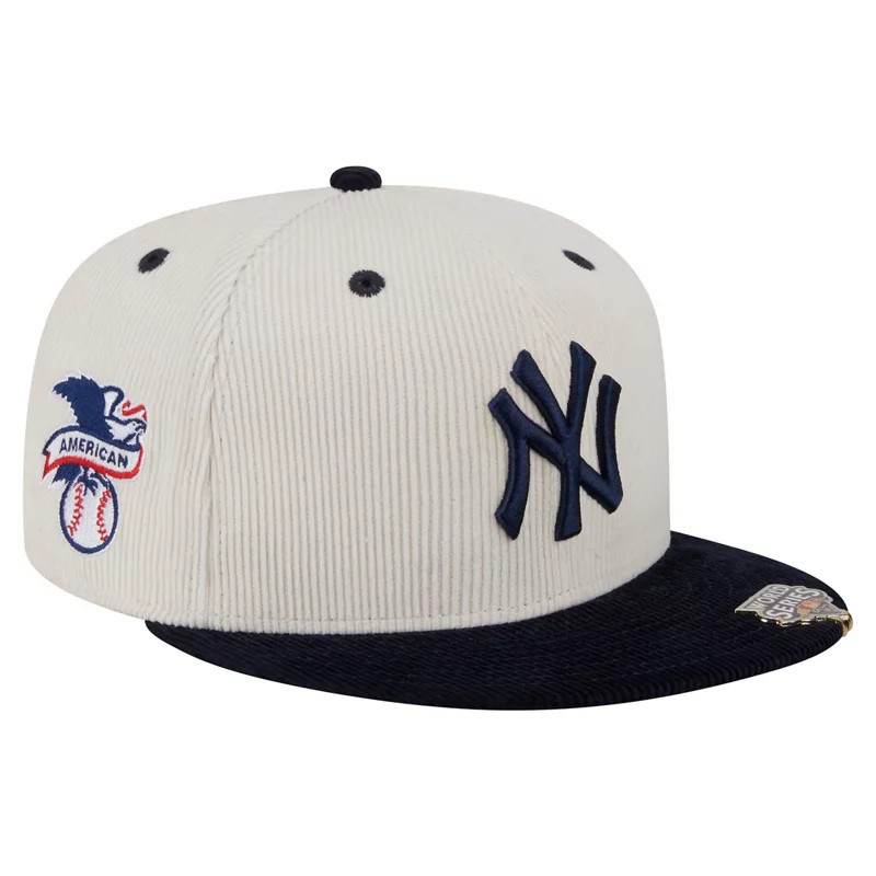New Era Navy New York Yankees Two-Tone Corduroy 59FIFTY Fitted Hat | Academy Sports + Outdoors