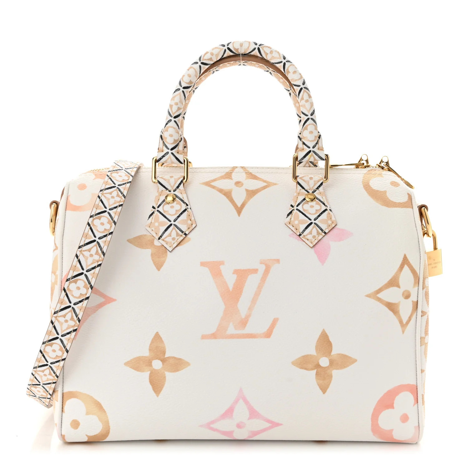 Louis Vuitton Monogram Giant By The Pool 2.0 Speedy Bandouliere 25 Beige 1749247 | FASHIONPHILE (US)