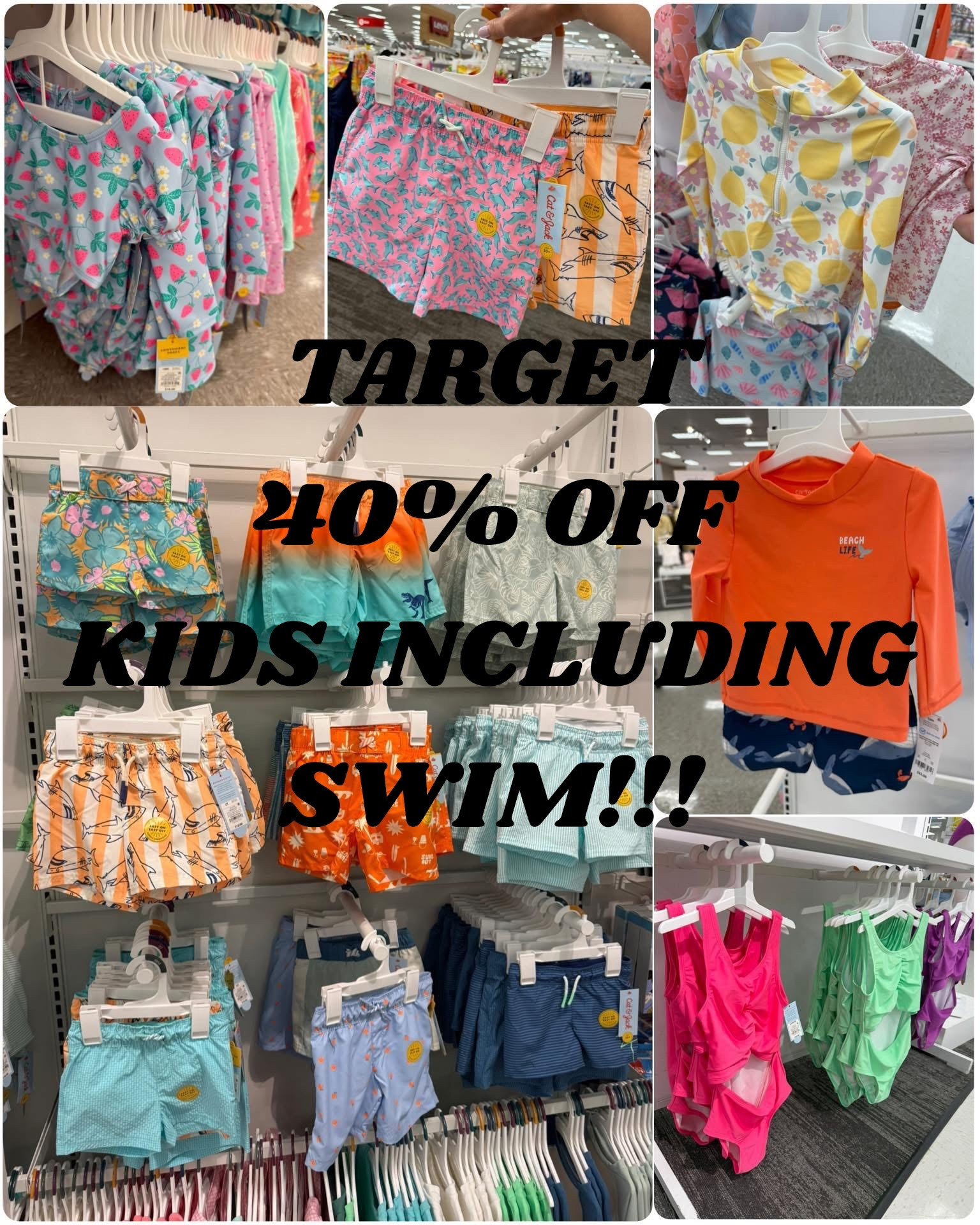 Target deal days
Target kids
Kids swimwear 
Boys swimwear 
Girls swimsuits
Target 

#LTKSaleAlert #LTKBaby #LTKKids