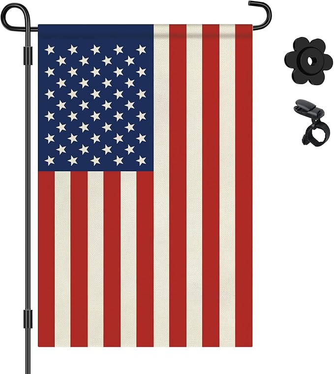 HOOSUN American Flags 12" x 18" Small American Flags for Garden Flag Stand,4th of July Decoration... | Amazon (US)