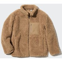 Uniqlo - Kids' Windproof Fleece Jacket - Beige - 7-8Y | UNIQLO (UK)