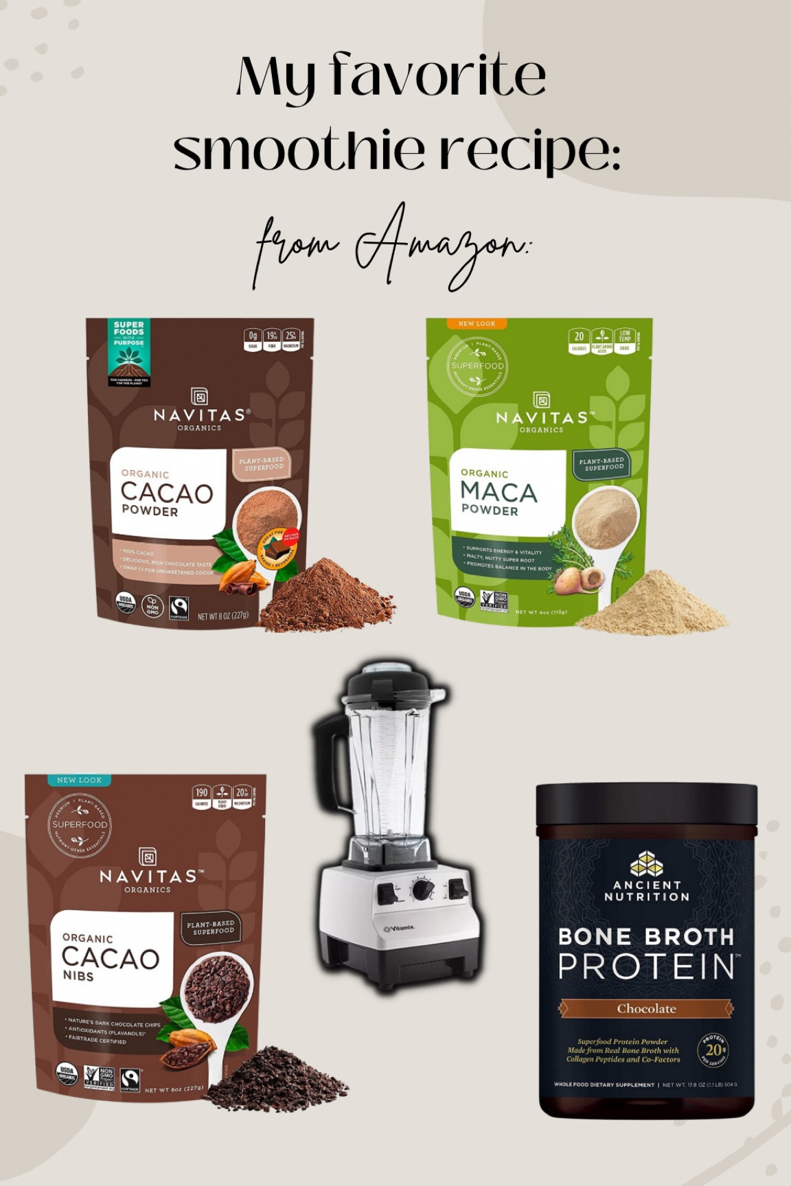 My favorite healthy chocolate smoothie recipe !! All ingredients from Amazon 🤎

#LTKfamily #LTKhome #LTKFind