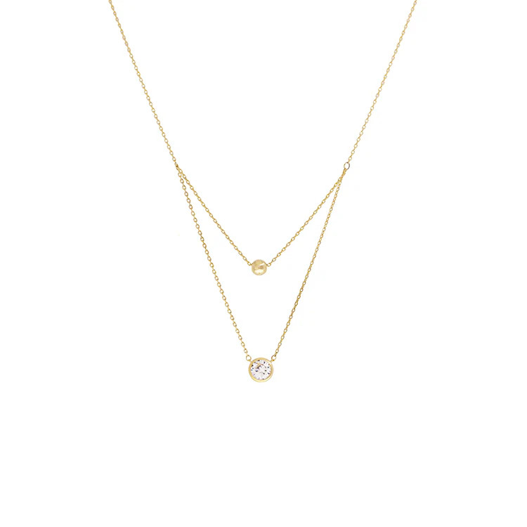 double layered necklace | Marlyn Schiff