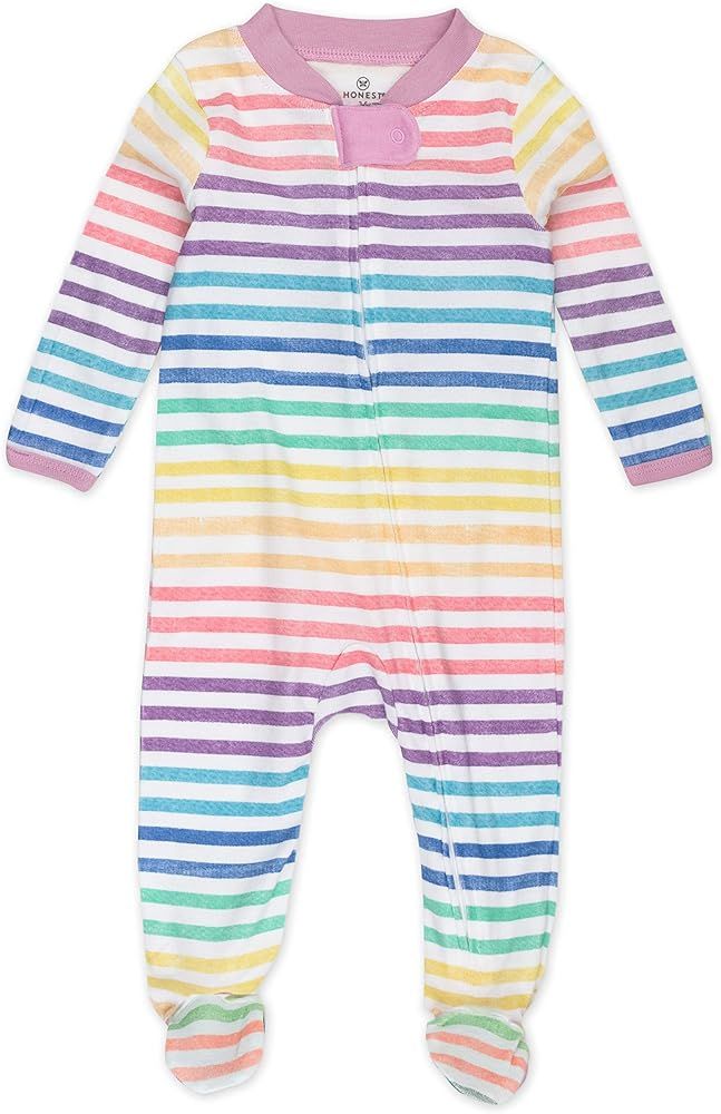 HonestBaby Sleep and Play Footed Pajamas One-Piece Sleeper Jumpsuit Zip-Front Pjs 100% Organic Co... | Amazon (US)