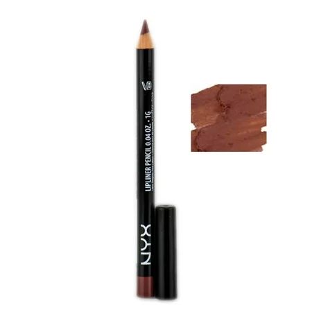 822 Coffee NYX Slim Lip Liner Pencil Cosmetics Makeup - Pack of 2 w/ SLEEKSHOP Teasing Comb | Walmart (US)