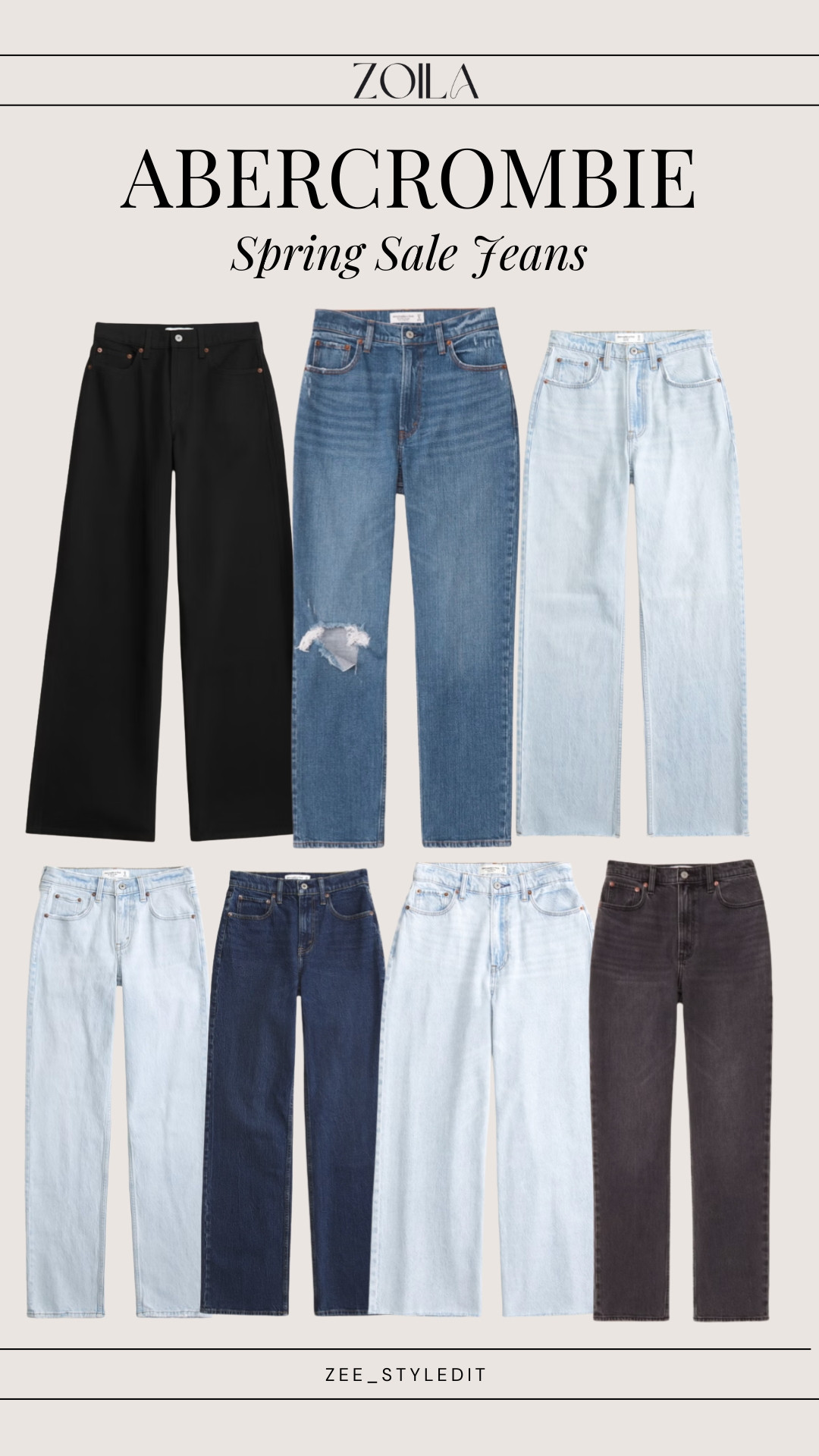 ABERCROMBIE Spring Sale jeans! 

 #LTKSpringSale #LTKootd #LTKSaleAlert