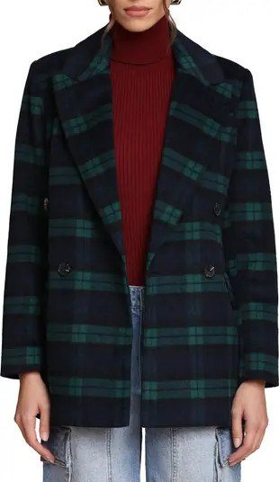 Blackwatch Plaid Double Breasted Blazer | Nordstrom