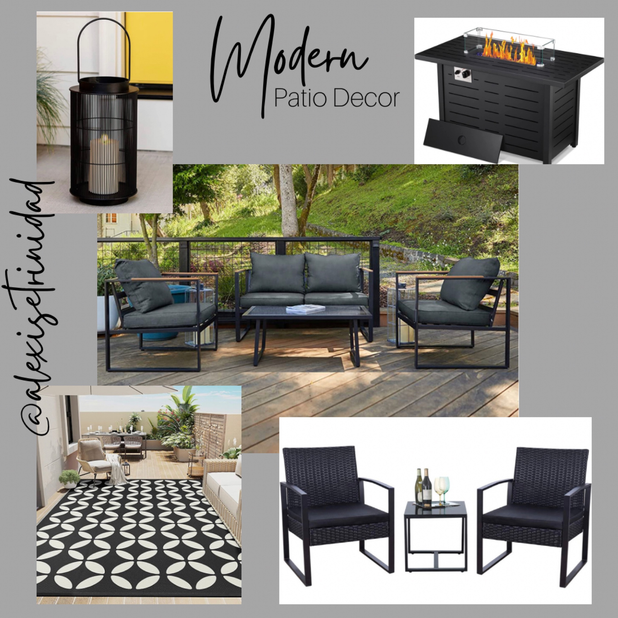 Modern Patio Furniture and Decor

#LTKSeasonal #LTKhome
