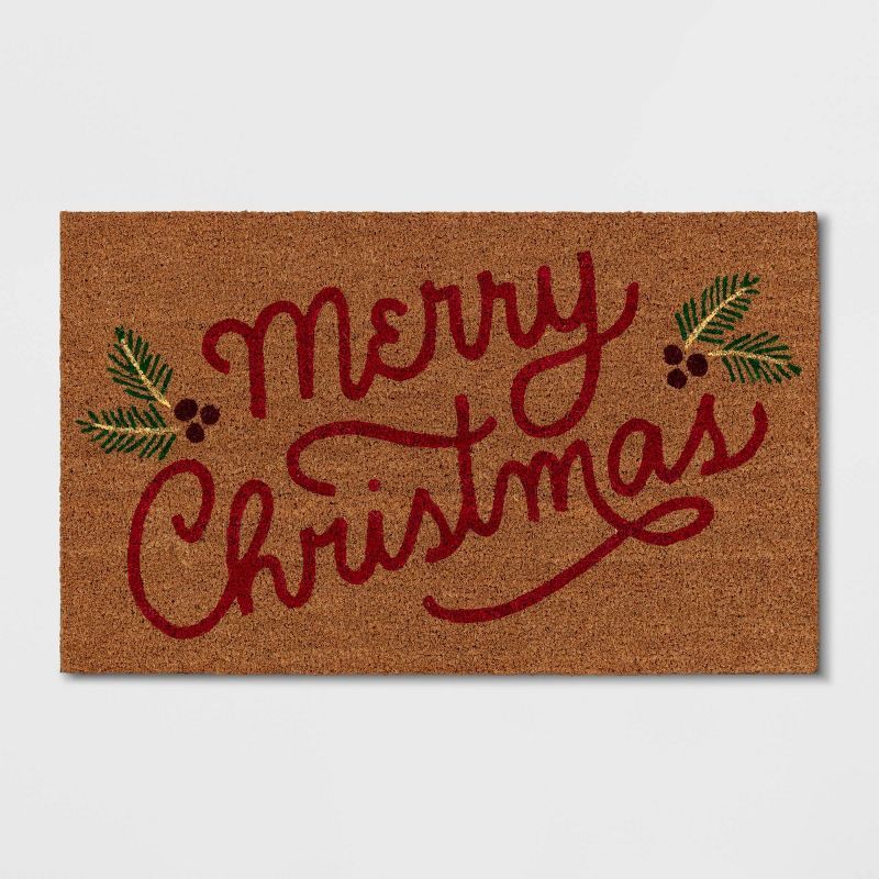 1'6"x2'x6" 'Merry Christmas' Doormat - Wondershop™ | Target