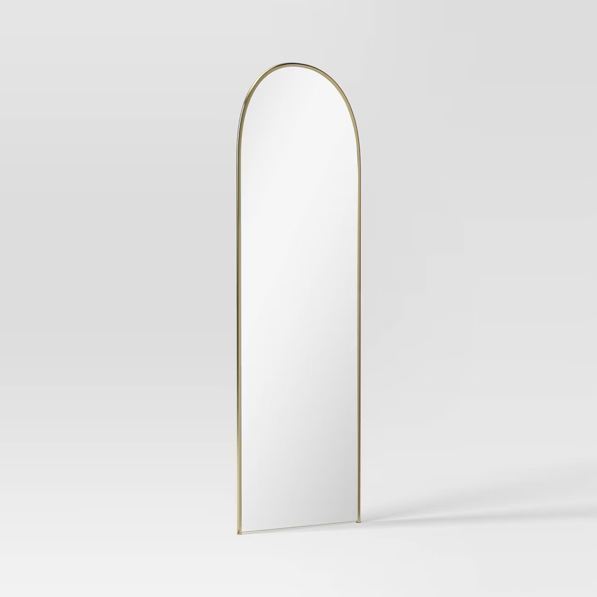 25"x65" Metal Tube Floor Mirror Gold - Threshold™ | Target