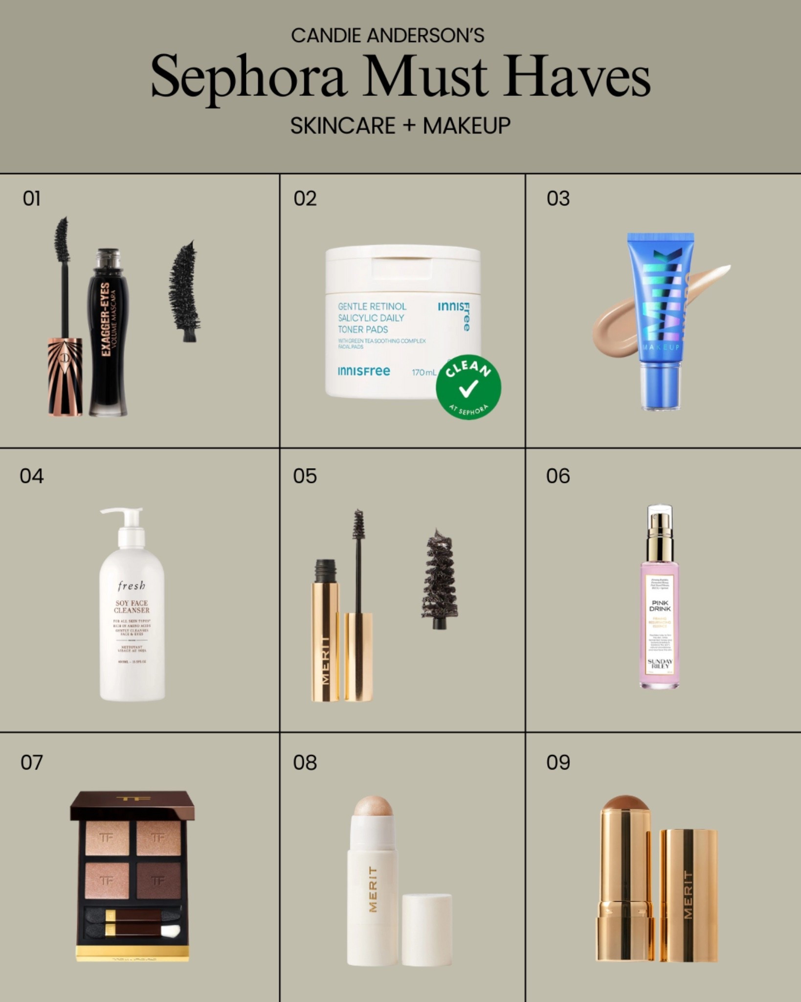 Sephora must haves over 40! Sensitive skin foundation. Best waterproof mascara. Sensitive skin retinol, rosacea skincare. Sensitive skin facial cleansers. Best eyeshadow palette. Best clean skincare. ❤️

#LTKGiftGuide #LTKBeauty #LTKOver40