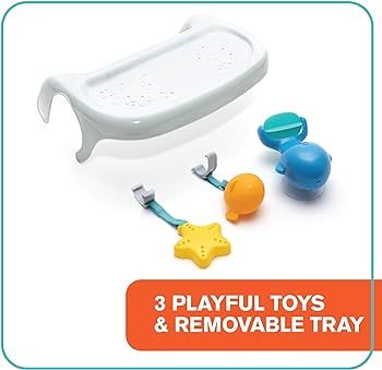 Summer My Bath Seat with Toys – Baby Bathtub Seat for Sit-Up Bathing with Backrest Support, Plu... | Amazon (US)