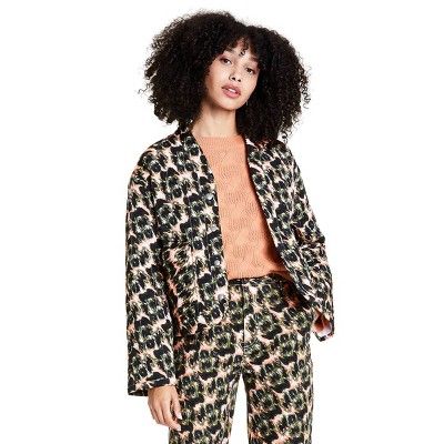 Women's Animal Print Cropped Quilted Jacket - Rachel Comey x Target Olive Green | Target