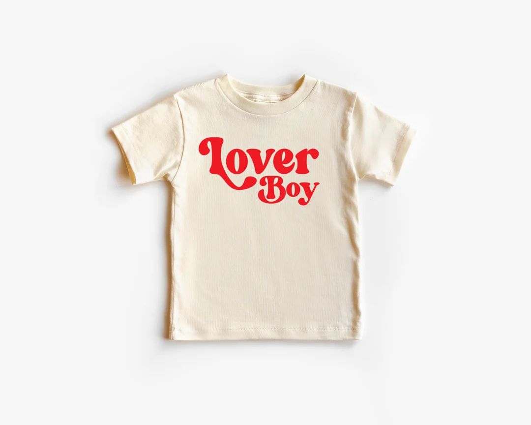Lover Boy Shirt | Valentine's Day Shirt for Boys | Boys Valentine's Day Shirt | Boys Shirt | Vday... | Etsy (US)